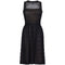 1950s Christian Dior Demi Couture Beaded Black Mesh Dress and Jacket