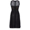 1950s Christian Dior Demi Couture Beaded Black Mesh Dress and Jacket