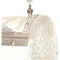 1950s Clear Carved Lucite & Rhinestone Barrel Bag