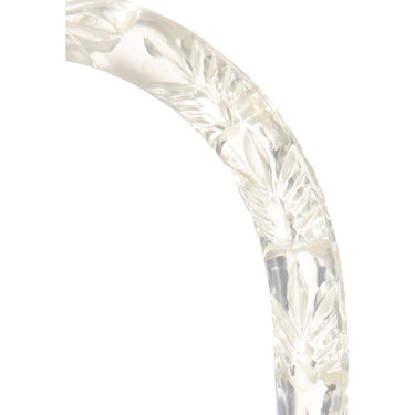 ARCHIVE - 1950s Clear Carved Lucite & Rhinestone Barrel Bag