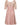 1950s Dusky Pink Corded Lace and Silk Chiffon Dress