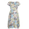 1950s Floral Cotton Dress With Dropped Waist