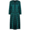 1950s Green and Black Plaid Cheque Dress and Jacket