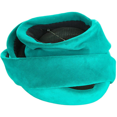 1950s Couture Green Velvet Hat