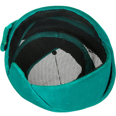1950s Couture Green Velvet Hat