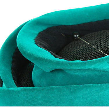 1950s Couture Green Velvet Hat