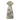 1950s Grey Textured Nylon Crepe Printed Dress