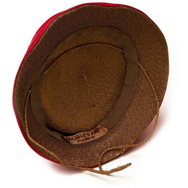 ARCHIVE: 1950s Haute Couture Jacques Fath Straw Fascinator Hat