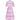 1950s Horrockses Pink Cotton Novelty Ivy Leaf Print Dress