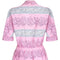 1950s Horrockses Pink Cotton Leaf Print Dress