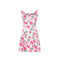 1950s Horrockses Pink Floral Rose Print Cotton Dress with Bolero Jacket