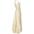 1950s Ivory Sequined Emma Domb Dress