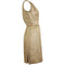 1950s Jacques Heim Demi Couture Gold Brocade Shift Dress