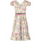 1950s Jane Derby Polished Cotton Floral Dress