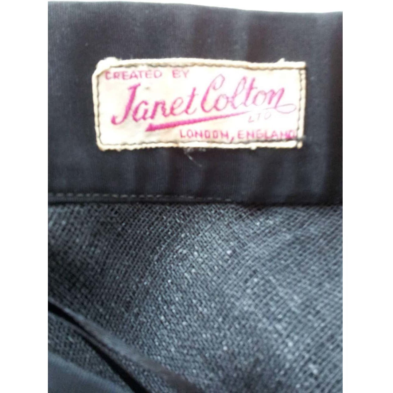 1950s Janet Cotton Velvet Applique Skirt