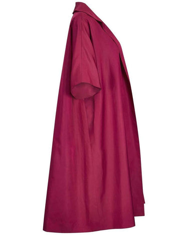 1950s Jean Dessès Haute Couture Silk Mulberry Silk Swing Jacket