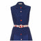 1950s Jonathan Logan Navy Two Piece Set With Coloured Button Feature