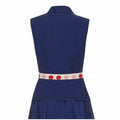 1950s Jonathan Logan Navy Two Piece Set With Coloured Button Feature
