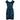 1950s Lane Bryant Blue and Green Floral Silk Dress