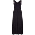 1950s Mainbocher Couture Black Silk Evening Dress