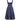 ARCHIVE - 1950s Navy And White Polkadot Couture Dress With Structured Bodice