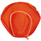 1950s Orange Straw and Floral Applique Hat