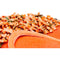 1950s Orange Straw and Floral Applique Hat