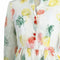 1950s Organza Floral Tulip Print Shirt Dress