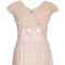 1950s Pale Pink Lace Tiered Dress With Rhinestone Detail