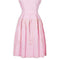 1950s Pink and White Gingham Cheque Sequined Dress