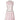 1950s Pink Cotton Dancing Man Novelty Print Dress