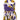 1950s Purple and Yellow Rose Print Strapless Cotton Dress