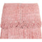 1950s Rare Pink Woven Raffia Skirt With Crochet Detail