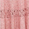 1950s Rare Pink Woven Raffia Skirt With Crochet Detail