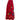 ARCHIVE - 1950s Red Cotton Skirt With Floral Novelty Appliqué