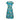 1950s Riddella Green Blue and Pink Floral Cotton Dress