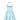 1950s Ruffle Turquoise Layered Net Prom Halterneck Dress
