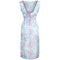 1950s Saks Fifth Avenue Embossed Pastel Wiggle Dress