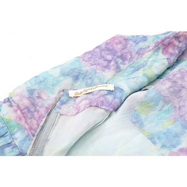 ARCHIVE - 1950s Saks Fifth Avenue Embossed Pastel Wiggle Dress
