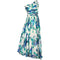1950s Silk Floral Dress with Scarf