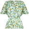 1950s Silk Pale Green Abstract Novelty Patterned Dress