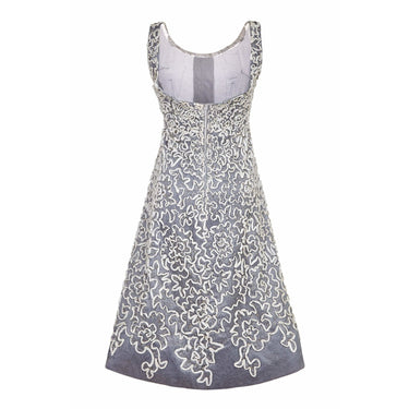ARCHIVE: 1950s French Couture Tulle Dress With Crystal Rhinestones