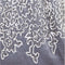 1950s Silver Beaded Dress with Tulle Applique With Crystal Rhinestones