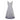 1950s Silver Beaded Dress with Tulle Applique With Crystal Rhinestones