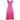 1950s Swiss Pink Jacquard Print Floral Ball Gown