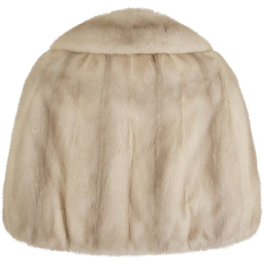 ARCHIVE: 1950s Wards Silk Lined Silver Mink Cape Jacket