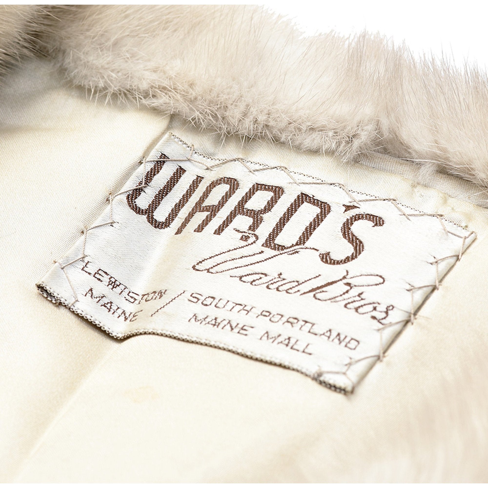 1950s Wards Silk Lined Silver Mink Cape Jacket