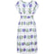 1950s White Cotton Floral Dress With Rose Print