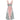 1950s Worth Demi Couture Silver Grey and Pale Pink Satin Dress