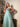 ARCHIVE - 1950s Aquamarine Textured Cotton Dress With Floral Rhinestone Applique